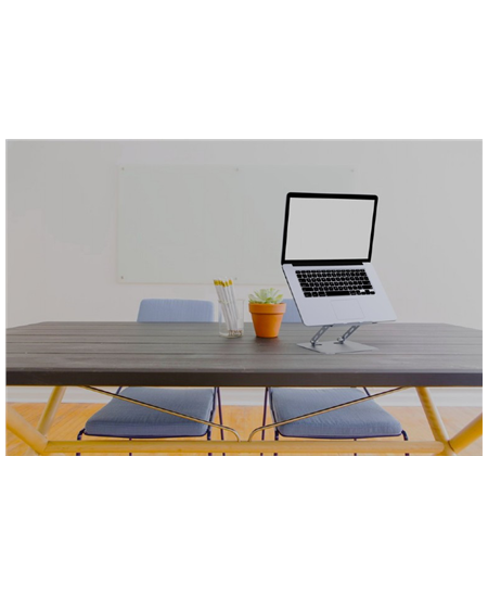Gembird | Foldable Notebook Riser Stand | NBS-D1-04 | Fits up to size 11-15.6 " | Notebook Stand | Spacegrey