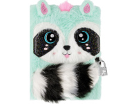 Pliušinė užrašų knygelė vaikams su spynele STARPAK Raccoon, A5