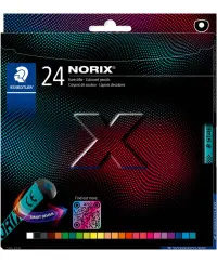 Spalvoti pieštukai STAEDTLER Norix, 24 spalvų