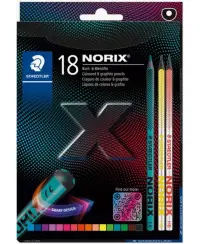 Spalvoti pieštukai STAEDTLER Norix, 16+2 vnt.
