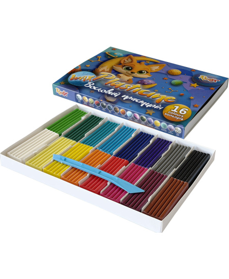 Plastilinas RUDIX, 16 spalvų