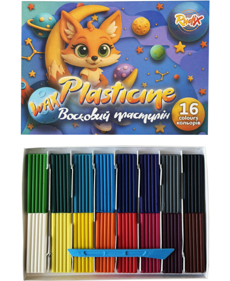 Plastilinas RUDIX, 16 spalvų