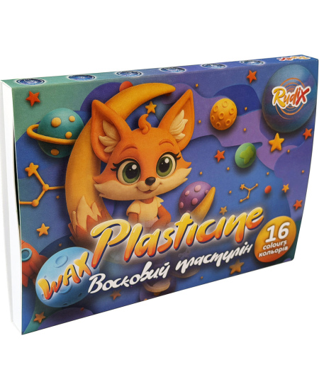 Plastilinas RUDIX, 16 spalvų