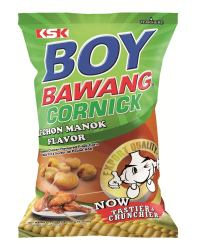 Kepinti kukurūzai BOY BAWANG, kepintos vištienos skonio, 100 g
