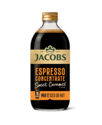 Kavos gėrimas JACOBS Espresso Caramel aromatizuotas, 485ml