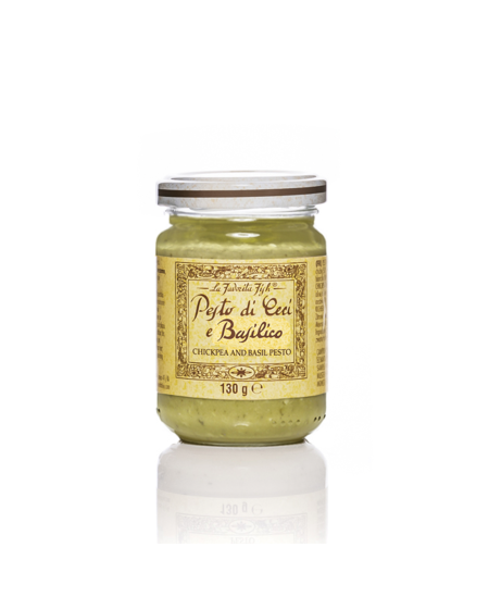 Pesto padažas LA FAVORITA, avinžirnių ir bazilikų, 130 g
