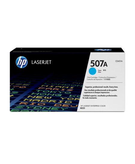 HP 507A (CE401A) Lazerinė kasetė, Žydra