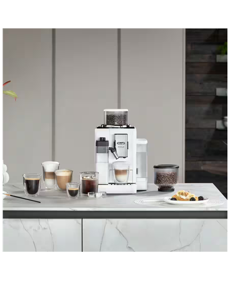 Delonghi | Coffee maker | Rivelia EXAM440.55.W | Pump pressure 19 bar | Built-in milk frother | Fully Automatic | 1450 W | Arcti