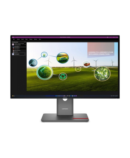Lenovo | ThinkVision | P27Q-40 | 27 " | IPS | 16:9 | 120 Hz | 4 ms | 350 cd/m² | HDMI ports quantity 1 | Eclipse black | W