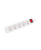 Lanberg Cable Power Strip, 5X French Outlets with Switch, Quality-Grade Copper, 1.5 m | PS1-05E-0150-W