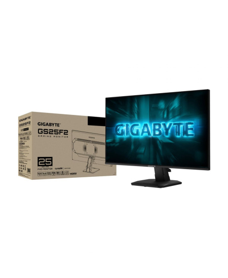 Gigabyte | GS25F2A | 24.5 " | SS IPS | FHD | 240 Hz | 1 ms | 1920 x 1080 pixels | 300 cd/m² | HDMI ports quantity 2