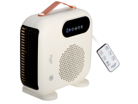 Adler LED Fan Heater with Remote Control | AD 7756 | Fan heater | 2000 W | Beige | IPX0