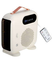 Adler LED Fan Heater with Remote Control | AD 7756 | Fan heater | 2000 W | Beige | IPX0