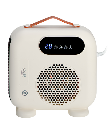 Adler LED Fan Heater with Remote Control | AD 7756 | Fan heater | 2000 W | Beige | IPX0