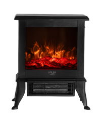 Adler Electric Fireplace | AD 7754 | Ceramic | 1800 W | Number of power levels 2 | Black