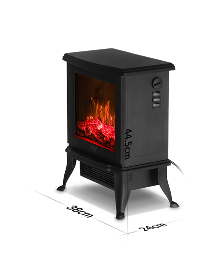 Adler Electric Fireplace | AD 7754 | Ceramic | 1800 W | Number of power levels 2 | Black