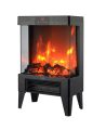 Adler LED electric fireplace with remote control | AD 7755 | Ceramic Heater | 2000 W | Number of power levels 2 | Black