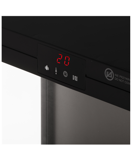 Adler LED electric fireplace with remote control | AD 7755 | Ceramic Heater | 2000 W | Number of power levels 2 | Black