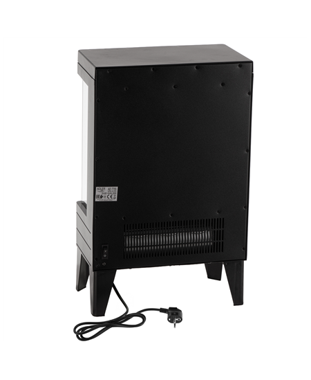 Adler LED electric fireplace with remote control | AD 7755 | Ceramic Heater | 2000 W | Number of power levels 2 | Black