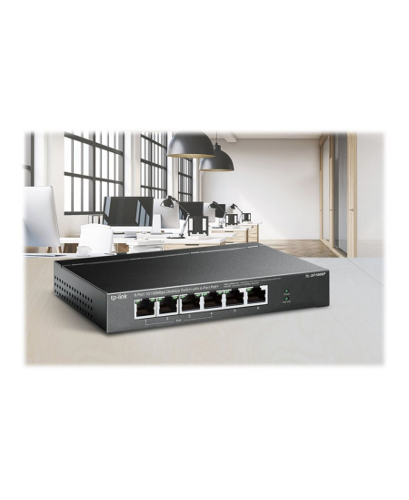 TP-LINK | Switch | TL-SF1006P | Unmanaged | Desktop | 10/100 Mbps (RJ-45) ports quantity 6 | PoE+ ports quantity 4 | Power suppl