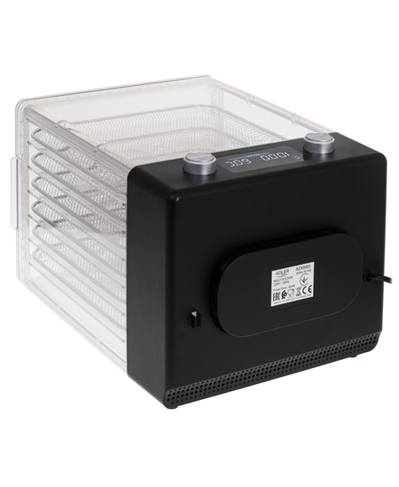 Adler | Food Dehydrator | AD 6660 | Power 600 W | Number of trays 6 | Integrated timer | Black