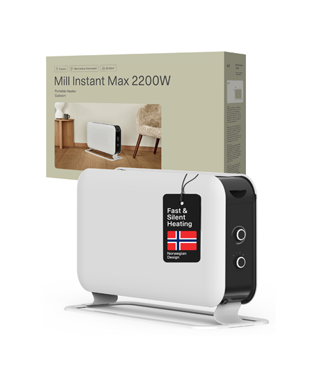 Mill Heater CO2200MECMAX Convection Heater, 2200 W, Number of power levels 3, Suitable for rooms up to max 30 m², White