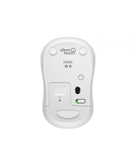Logitech Silent Mouse | M240 | Wireless | Bluetooth | White