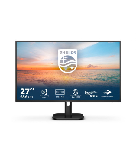 Philips | 27E1N1100A/00 | 27 " | IPS | 16:9 | 100 Hz | 4 ms | 1920 x 1080 pixels | 250 cd/m² | HDMI ports quantity 1 | Bla