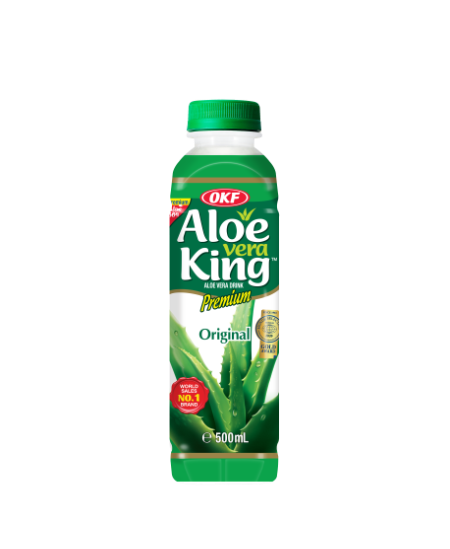Aloe vera gėrimas, OKF KING, su baltųjų vynuogių sultimis, 0,5 l