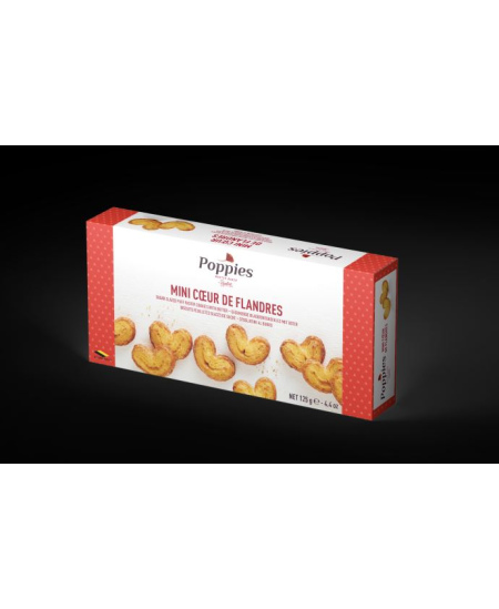 Sausainiai POPPIES Mini palmiers, 125 g