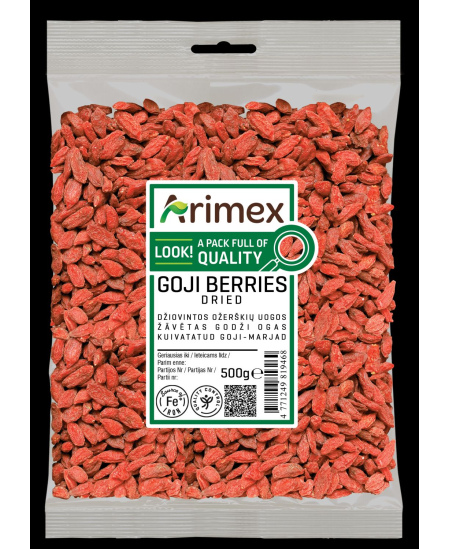 Džiovintos goji uogos ARIMEX, 500 g