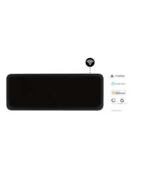 Mill Invisible Smart WiFi Heater | PA1300WIFI4B | Panel Heater | 1300 W | Suitable for rooms up to 15-19 m² | Black | IPX4