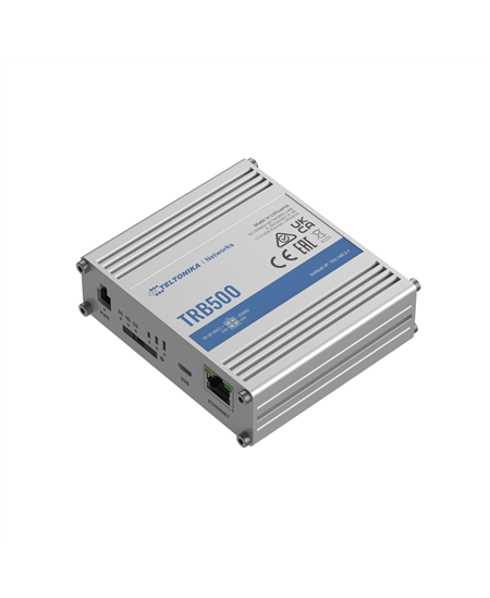 Teltonika | Industrial 5G Gateway | TRB500 | No Wi-Fi | 10/100/1000 Mbps Mbit/s | Ethernet LAN (RJ-45) ports 1 | Mesh Support No