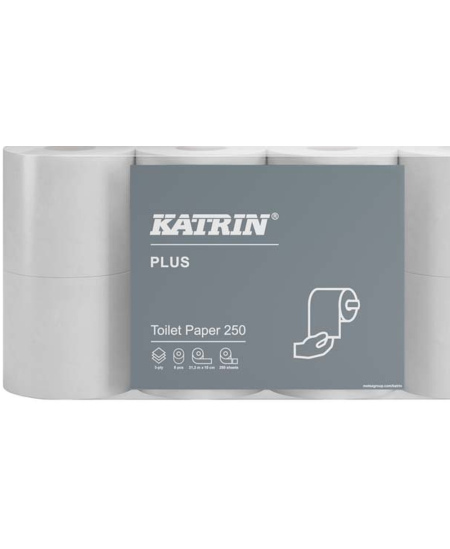 Buitinis tualetinis popierius KATRIN Plus, 92970, 8 ritiniai