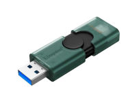 Kingston USB Flash Drive | DataTraveler Duo | 256 GB | USB Type-C/Type-A | Black/Green