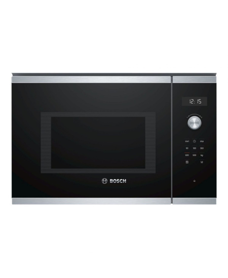 Bosch Microwave Oven BFL554MS0 Built-in, 31.5 L, Retractable, Rotary knob, Start button, Touch Control, 900 W, Stainless steel, 