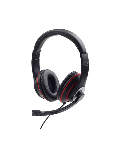 Gembird | Stereo headset | MHS-03-BKRD | On-Ear | Built-in microphone | 3.5 mm