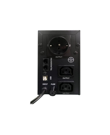 EnerGenie UPS with USB and LCD display, Black 850 VA, 510 W, 220 V