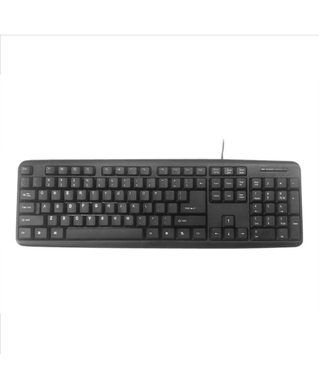 Gembird KB-U-103-RU Standard, Wired, Keyboard layout EN/RU, 1.4 m, Black, 424 g