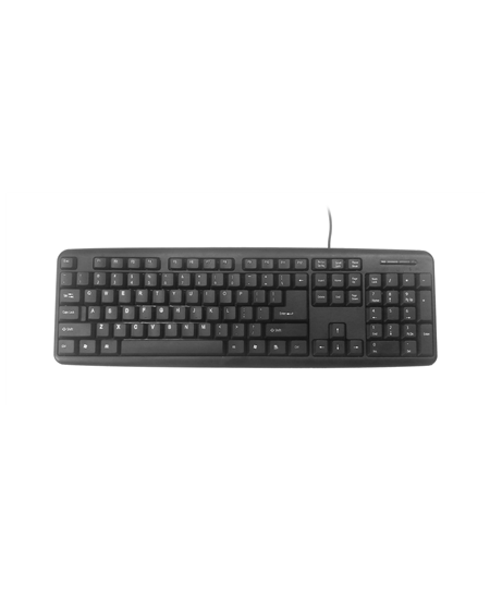 Gembird KB-U-103-RU Standard, Wired, Keyboard layout EN/RU, 1.4 m, Black, 424 g