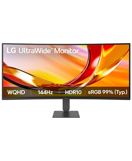 LG 34U620B-B UltraWide | 34 " | VA | WQHD | 21:9 | 144 Hz | 5 ms | 3440 x 1440 pixels | 300 cd/m² | HDMI ports quantity 2