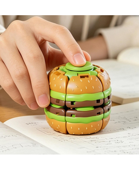 Press Gyroball – hamburger formos sukamasis fidget žaislas