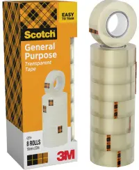 Lipni juostelė SCOTCH CRISTAL CLEAR 600, 19 mm x 33 m