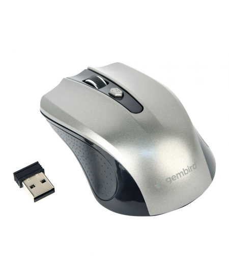 Gembird Mouse MUSW-4B-04-BG Standard, No,  Black/ Space Grey, Wireless, No, Wireless connection