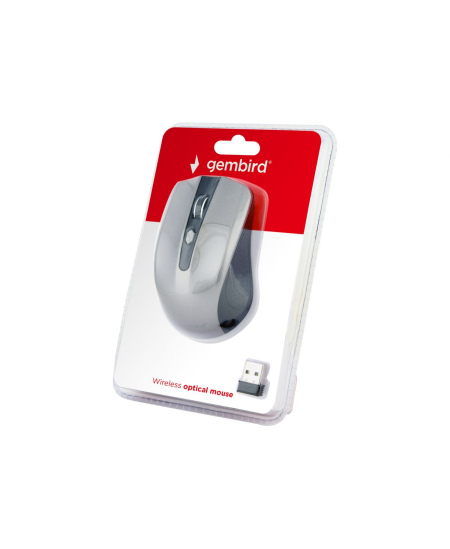 Gembird Mouse MUSW-4B-04-BG Standard, No,  Black/ Space Grey, Wireless, No, Wireless connection