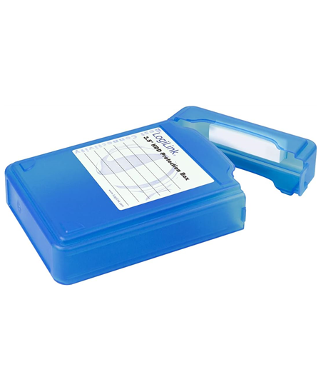 3,5" HDD protection box for 1 HDD, blue Logilink