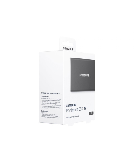 Samsung MU-PC1T0T/WW Portable SSD T7 USB 3.2 1TB Silver