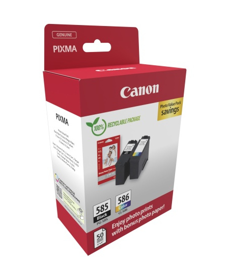Canon PG-585/CL-586 (6205C004) Photo value pack Rašalinių kasečių komplektas, BK/CMY
