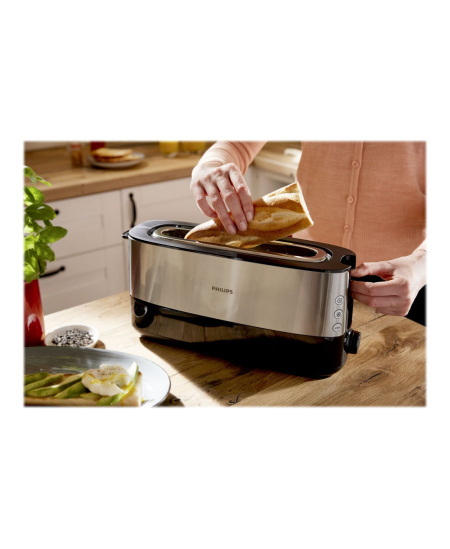 Philips | Toaster | HD2692/90 Viva Collection | Power 950 W | Number of slots 2 | Housing material  Metal/Plastic | Black