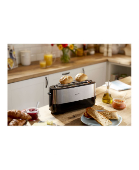 Philips | Toaster | HD2692/90 Viva Collection | Power 950 W | Number of slots 2 | Housing material  Metal/Plastic | Black